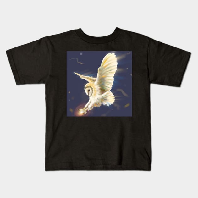 Owl Kids T-Shirt by Marounkai